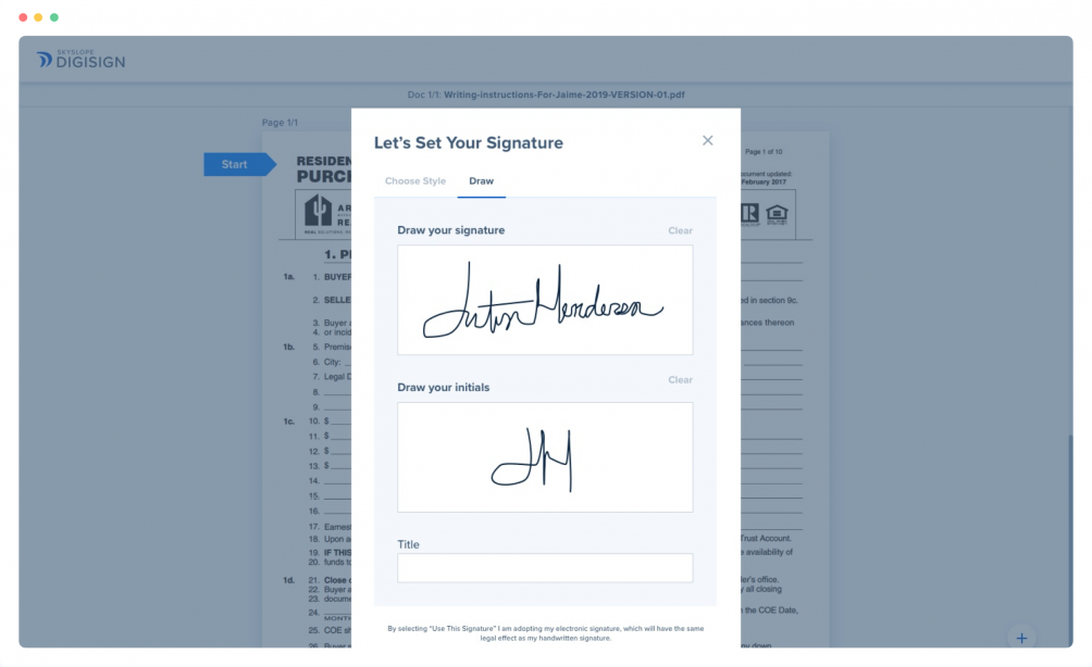 Send Documents Securely | DigiSign Real Estate E-Signature Software ...